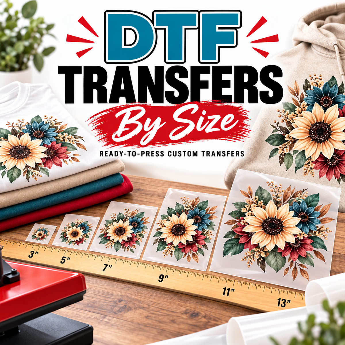 DTF Transfers By Size